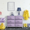 thumbnail image 2 of Sorbus 6 Fabric Bin Drawer Dresser - Cube Storage for Bedroom, Hallway, Office - (Pastel Purple), 2 of 8