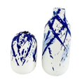 thumbnail image 4 of 2 piezas de jarrón de azul y , jarrón azul, jarrón de botella Oriental, adorno de escritorio, jarrón Chinoiserie para fiesta y sala de, 4 of 10