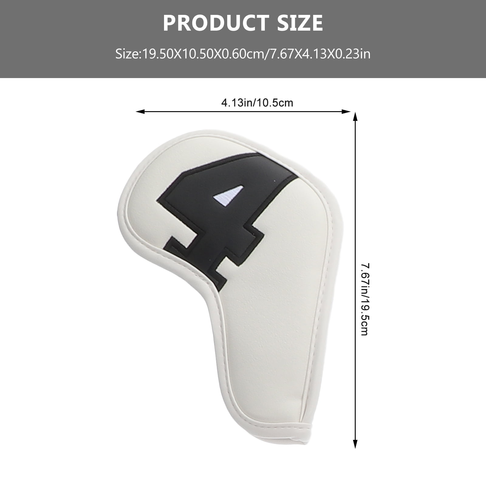 Worgeous Golf Club Head Sleeve Made of Durable PU Leather for Protection Most Clubs