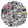 thumbnail image 1 of Divertidas pegatinas de vinilo para coches y motocicletas, impermeables, 50 unidades, 1 of 2