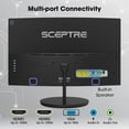 thumbnail image 5 of Sceptre Nuevo Monitor para Juegos Curvo de 24 Pulgadas 100Hz HDMI x2 Máquina de Altavoces Incorporados Negro 2025, 5 of 5