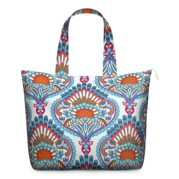 Abstract Paisley Art Decorative Print Weekender Bag - Airline-Friendly Sizing