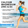 thumbnail image 2 of Calcium, Magnesium and Zinc Gummies with Vitamin D3 - Supports Bone Health & Immune Function - Dietary Vitamin Supplements for Women, Men(2 Pack), 2 of 7