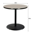 thumbnail image 5 of Hampden Furnishings Bennet Collection Steel Frame 36" Round Top, Round Base, 42" Height, Cafe Table, Black Frame/Grey Nebula Top, 5 of 5