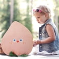 thumbnail image 4 of KOYPTL Cute Peach Stuffed Toy for 3 4 5 6 7 8 Year Old Girls Boys,Peach Throw Pillow Soft Doll Stuffed Peach Plush Toys for Kids,Christmas Gifts for Kids,Home Decor, 4 of 5