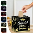 thumbnail image 1 of Bowayaoa 2025 Graduation Card Box - Congrats Grad Class of 2025 Decorations, Large Decorative Cardboard Box for Graduation Party Supplies, Senior High School College Commencement Gifts & Cards Holder, 1 of 6