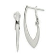 thumbnail image 1 of White Sterling Silver Earring Hoop Women'S 30 mm 11, 1 of 3