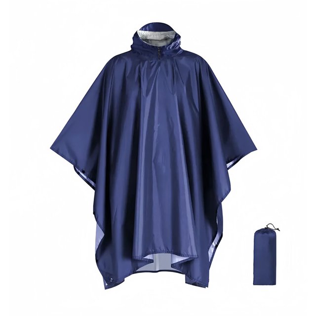 Two sets Three-in-one Cape Raincoat Adult Outdoor Hiking And Mountaineering Riding Lightweight Portable Multifunctional Poncho