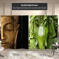 thumbnail image 2 of Oriental Furniture 6 ft. Tall Buddha and Ganesh Canvas Room Divider - 4 Panel, 2 of 5
