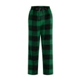 thumbnail image 5 of Dakiuu Family Matching Buffalo Plaid Fleece Pajama Pants Soft Cozy Loungewear Bottoms for Women Men Kids Toddler Elastic Waist Wide Leg Sleep Pants Holiday Casual Home Wear, 5 of 8