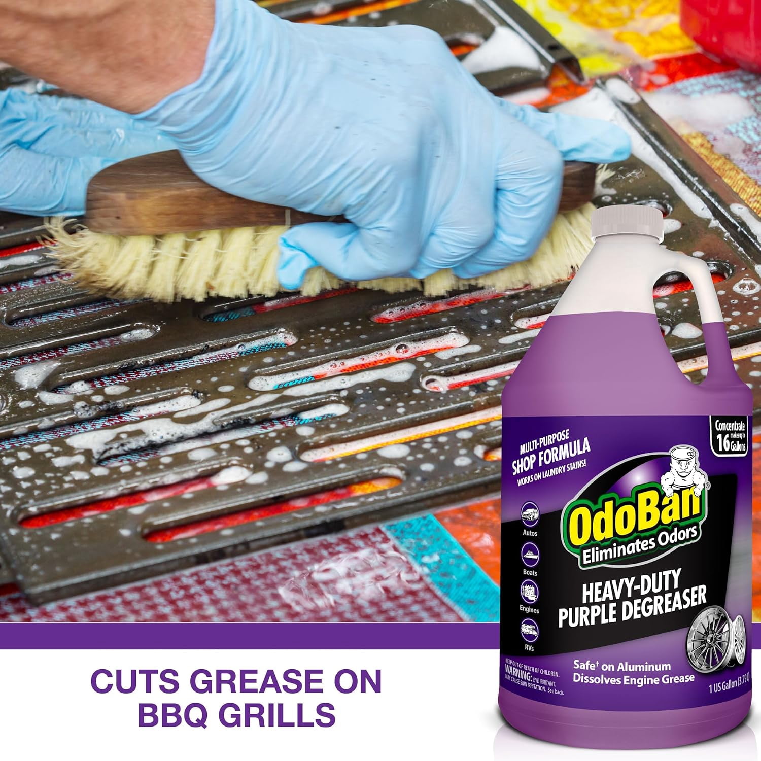 OdoBan Heavy-Duty Purple Degreaser Concentrate, 2 Gallons