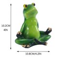 thumbnail image 2 of Reduced Price! Frogs Figurines Yoga Decor, Meditating Frogs Garden Sculpture Outdoor For Porch Yard, Cute Frogs Yoga Statues Collectibles Indoor Decorations, 2 of 4