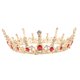 thumbnail image 1 of KAKOWELY 1 corona de novia de cristal de cobre antiguo de forma redonda de estilo barroco., 1 of 5
