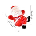 thumbnail image 3 of Fnochy Santa Claus Mini Christmas Decorations, Red Resin Figurines for DIY Dollhouse Fairy Garden Decoration, 3 of 9