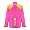 thumbnail image 3 of Aislor Kids Boys Girls Hippie Disco Long Sleeve Tassels 1960s British Pop-Star Jacket Pink 8, 3 of 7