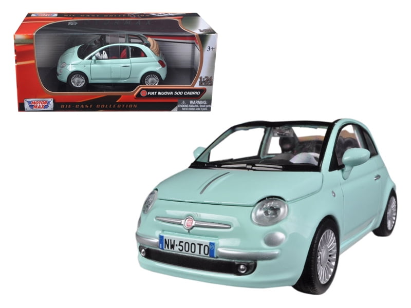 fiat 500 toy car mint green