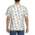 thumbnail image 2 of Naloa Farm Roosters Men's T-Shirt Sport T-shirt Men's Basic Tee Casual Men's Shirt, Round Neck, Short Sleeves - Small, 2 of 5