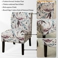 thumbnail image 3 of Roundhill Furniture Capa Print Fabric Armless Contemporary Accent Chair, Purple Floral, 3 of 10