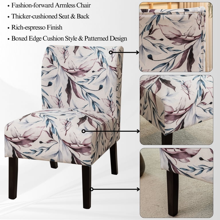 Roundhill Furniture Pisano Chaise d'appoint contemporaine