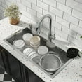 thumbnail image 5 of lemontalking 28" Undermount Kitchen Sink Single Bowl Basin Stainless Steel Kitchen Bar With Multiple Accessories, 5 of 8