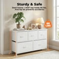 thumbnail image 5 of Alvantor Tall Dresser Fabric Storage Tower ,Wooden Top for Kid Room, Closet, Entryway, Nursery, 5 of 6