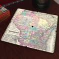thumbnail image 2 of Torched Wood Drink Beer Coaster Wisconsin Old World Map 4"x4" Multicolor, 2 of 2