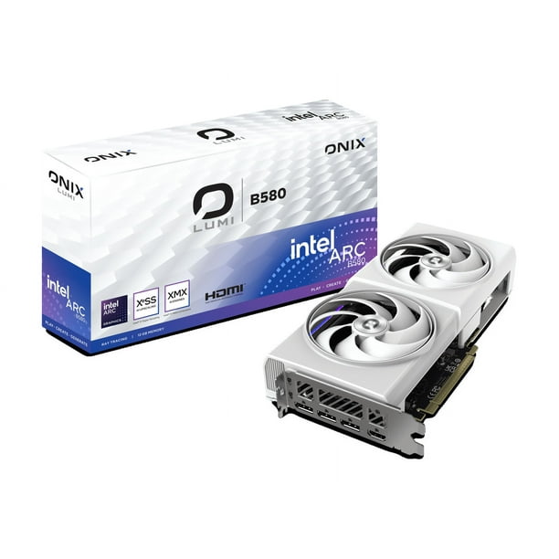 ONIX LUMI Arc B580 12GB GDDR6 PCI Express 4.0 x8 ATX Graphics Card