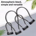 thumbnail image 2 of Visland 4-Digit Combination Lock Wire Rope Safety Coded Lock Zinc Alloy Multi-purpose Dormitory Gym Locker Cabinet Luggage Anti-theft Password Padlock, 2 of 7