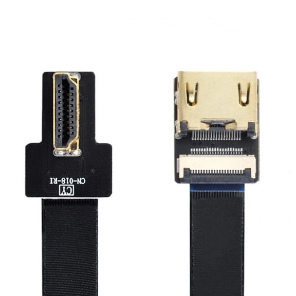 Xiwai CYFPV Right Angled 90 Degree HDMI Male to Female FPC Flat Cable for HDTV Multicopter Aerial Photography