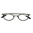 thumbnail image 6 of John Varvatos Mens Gunmetal Silver Round Metal Eyewear Frame V174. 50mm, 6 of 6