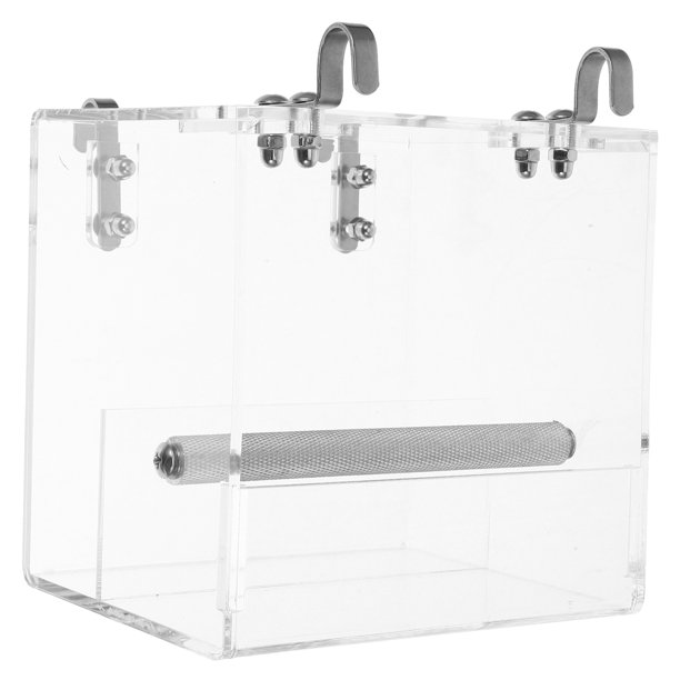 EeaseMX Comedero y bebedero para pájaros creativo, comedero automático, accesorio para jaula de loros (talla S)