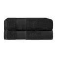thumbnail image 2 of BNM Turkish Cotton Heavyweight Bath Towel Set, Black, 2 of 5