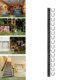 thumbnail image 2 of Sistema De Almacenamiento De Herramientas Ajustable De 64 Pulgadas, 16 Ganchos, Soporte De Pared, Almacenamiento De Garaje, Organizador De Herramientas De Jardín Yuarrent HA027766-01, 2 of 5