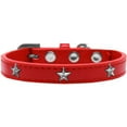 thumbnail image 1 of Silver Star Widget Dog Collar Red Size 14, 1 of 4
