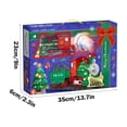 thumbnail image 3 of Juego de tren de Navidad con vapor, sonido, luces | Locomotora eléctrica roja en miniatura | Decoración festiva, pistas incluidas, juguete a pilas | 35x23x6cm | Regalo navideño, 3 of 6