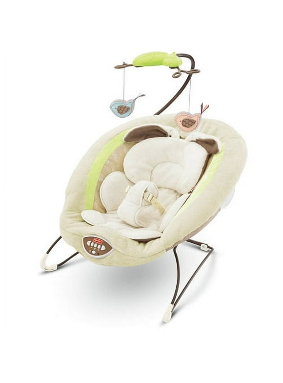Fisher-Price Deluxe Bouncer with Music, My Little Snugabunny