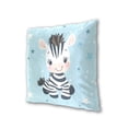 thumbnail image 3 of Cute Cartoon Zebra Stars Throw Pillow Covers Pillowcases 18 x 18 Inch Home Decor 2 Packs for Bedroom Sofa, 3 of 6