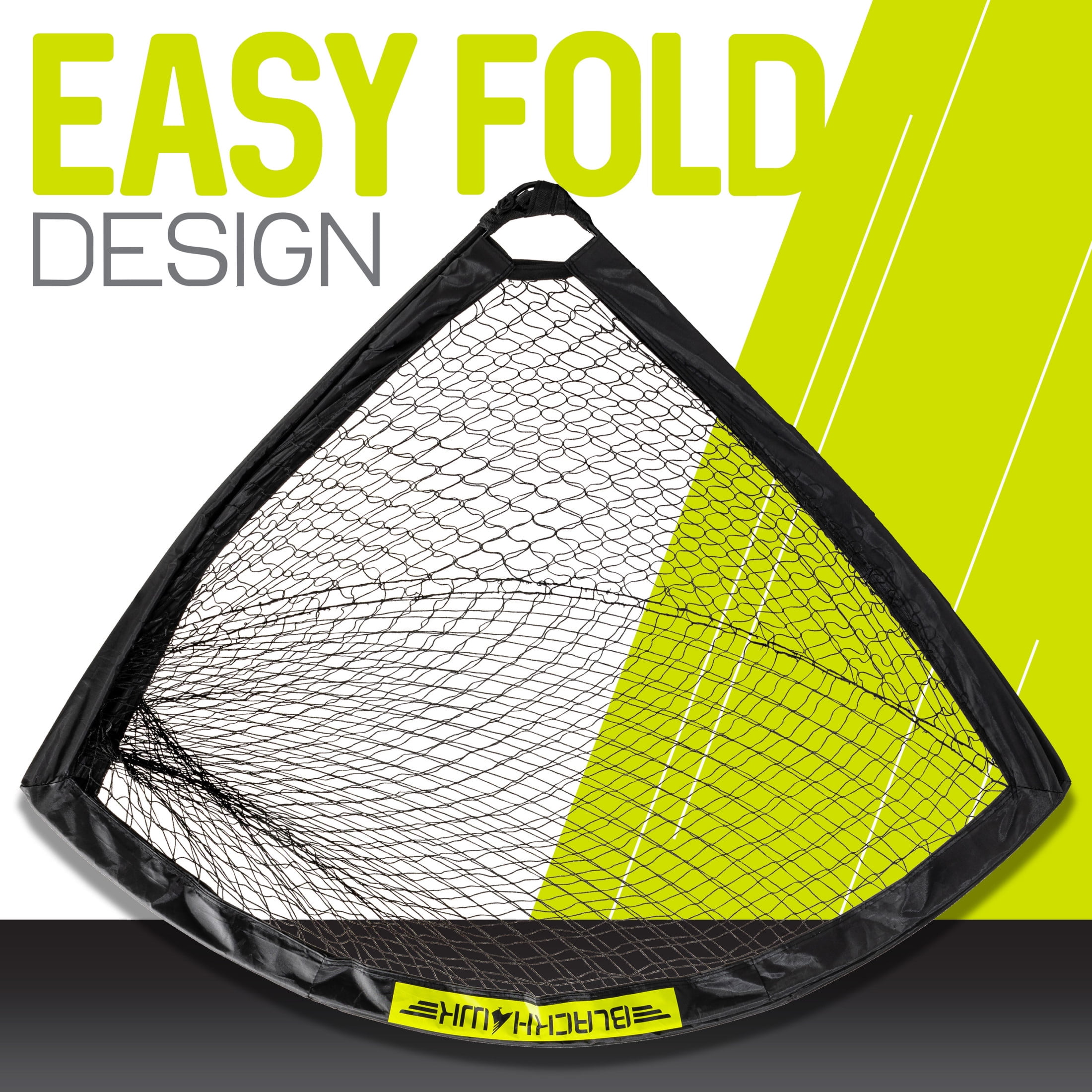 Franklin Sports Blackhawk Soccer Goal - Pop up Nets - Foldable - 6.5' x 3.5' Portable Net - Black
