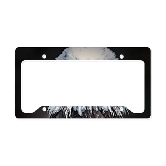 CafePress - Bald Eagle License Plate Holder - Aluminum License Plate Frame, License Tag Holder