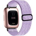 thumbnail image 1 of wonima11 Stretchy Bands Compatible with Fit bit Versa 2 Bands for Women Men, Adjustable Elastic Replacement Wristband for Fit bit Versa 2/1 / Lite/SE (light purple), 1 of 1