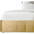 thumbnail image 2 of Elegant Comfort 1-Piece Striped Bed Skirt, 1500 Series, Stylish Design, Pleated for a Clean Look- Easy Care, Wrinkle and Stain Resistant, Stripe, Queen, Gold, 2 of 7
