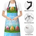 thumbnail image 4 of Kdxio Happy Easter Apron with Pockets Adjustable Kitchen Aprons for Men Women Waterproof Aprons for Cooking,Drawing,Crafting, Baking Household Cleaning, 4 of 8