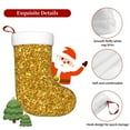 thumbnail image 5 of Naloa Gold Glitter Christmas Stockings Decorations, Xmas Ornaments, DIY Personalized Farmhouse Decor for Home Family Party Tree, 5 of 7