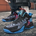 thumbnail image 2 of Sneakers, Men's High-top Basketball Shoes, Breathable Sports Shoes for Outdoor Street Fashion Trend, Anti-slip,  Youth Boys, Sports Competition Shoes for Adults Wear-,, 2 of 9