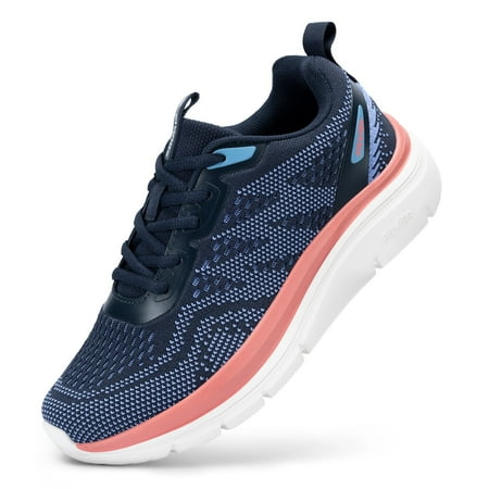 

FitVille Women s Shoes Wide Width Walking Casual Shoes Thick Sole Lightweight Sneakers for Swollen Feet Relieve Toe Pain