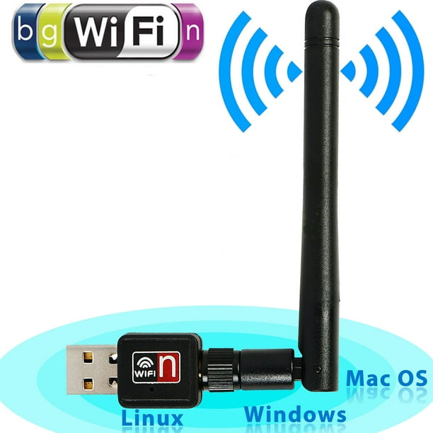 Wifi Antenna 2 4g 150mbps Wireless Usb Wifi Adapter External Antennas Wifi Dongle For Pc Desktop Laptop Support Windows Xp Win Vista Win 7 Win 8 Win 10 Mac Os Walmart Com