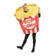 Poppin' Popcorn Halloween Costume - Funny Food Unisex Adult One Size Suit Multicolored