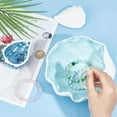 thumbnail image 4 of 1 Pc Light Blue Shell Jewelry Tray Ocean Style Ceramics Storage Jar Sea Shell Key Bowl Candy Dishes Trinket Tray for Entryway Table Display Decorations Material Ceramics, 4 of 7