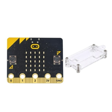

BBC Microbit Go Kit :Bit BBC DIY Programmable Learning Development Board with Acrylic Protective Shell