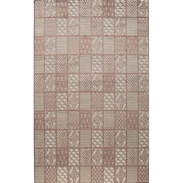 Rugs America 25978 Tapis Rectangulaire Oriental Riviera Rouille, 2 Pi. 7 Po. x 4 Pi. 11 Po.